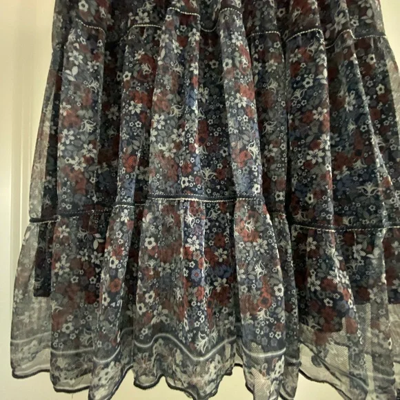 Max Studio Dress navy with floral print size M in Excellent condition - Picture 9 of 10